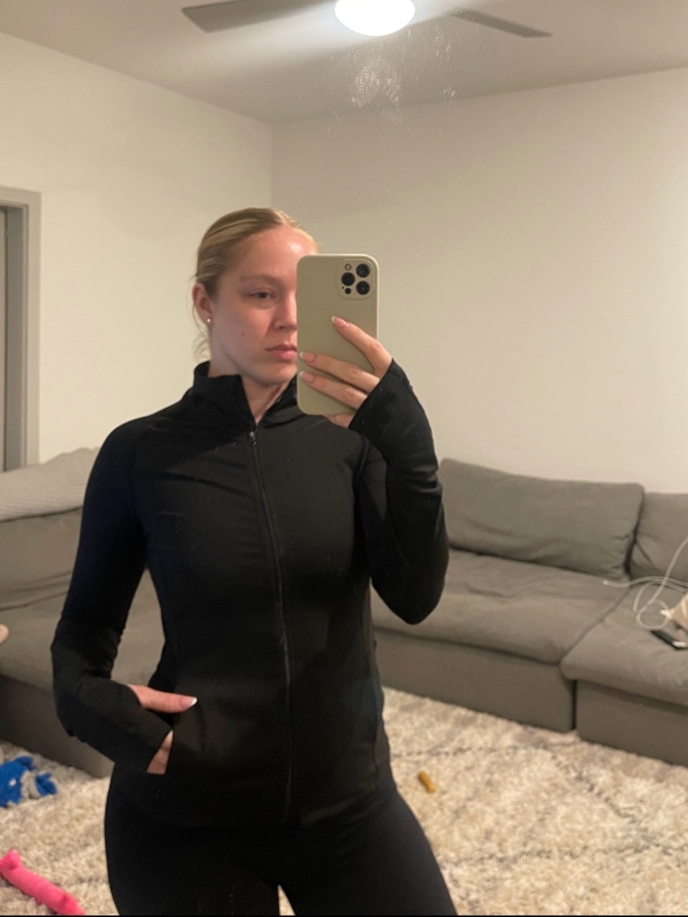 Black Full-Zip Active Jacket